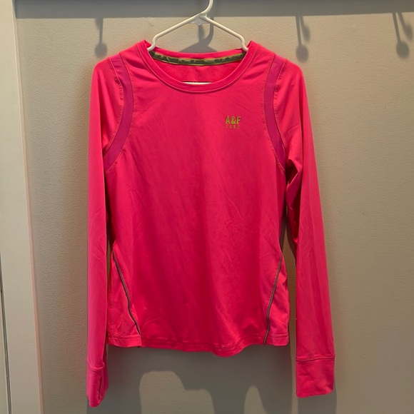 Abercrombie & Fitch Hot Pink Long Sleeve Shirt - Picture 1 of 7